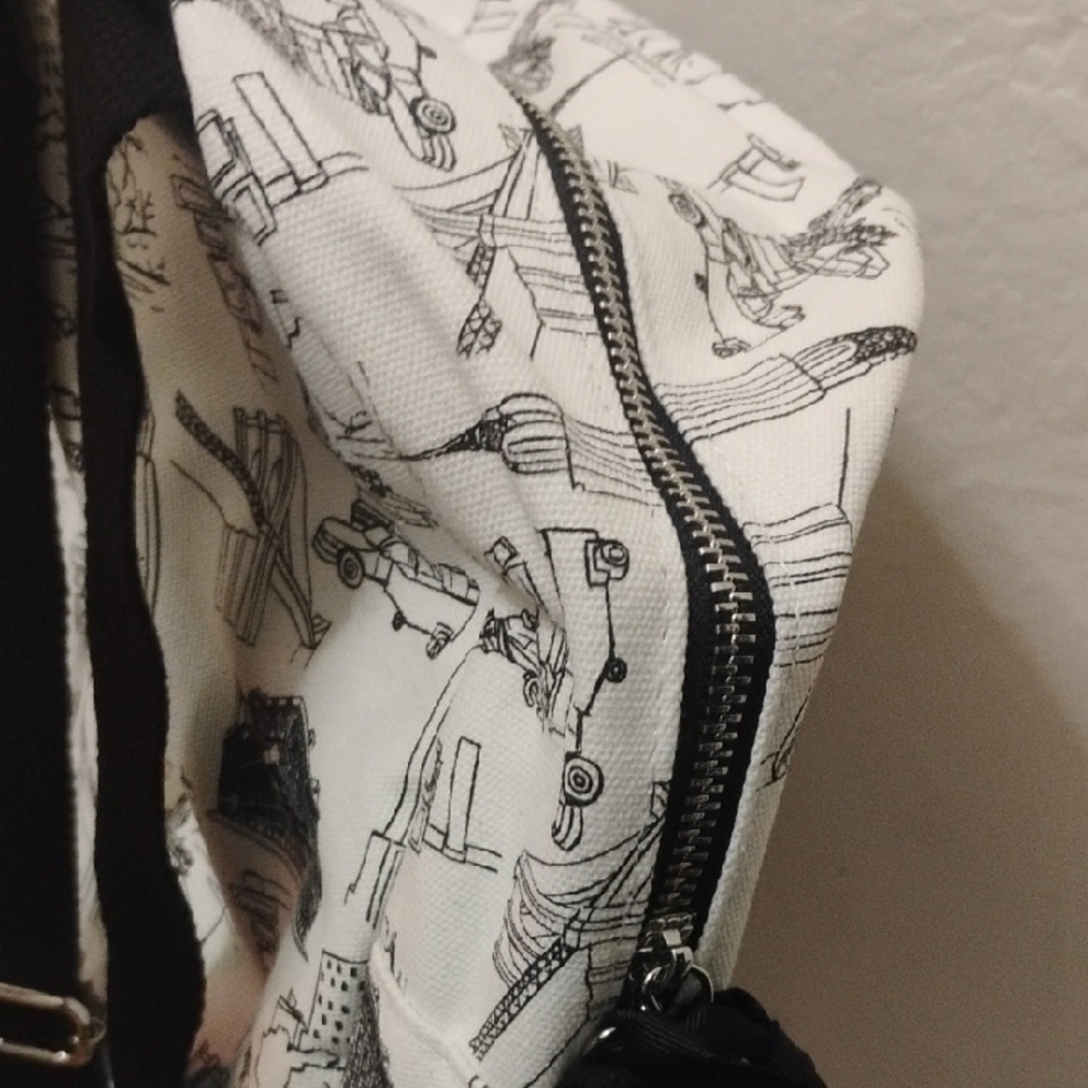 Stylish Women's Printed Backpack - Picture 4 of 5